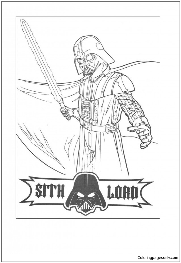 Sith Lord Vader – Star Wars Coloring Pages
