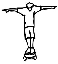 Skateboard Letter T Coloring Pages