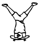 Skateboard Letter Y Coloring Pages
