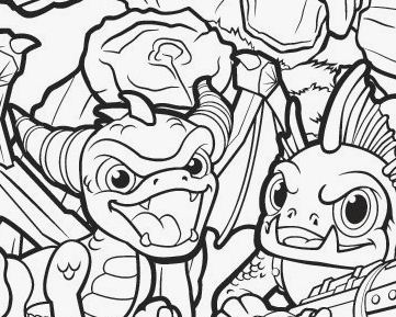 Skylanders Birthday Party Coloring Pages