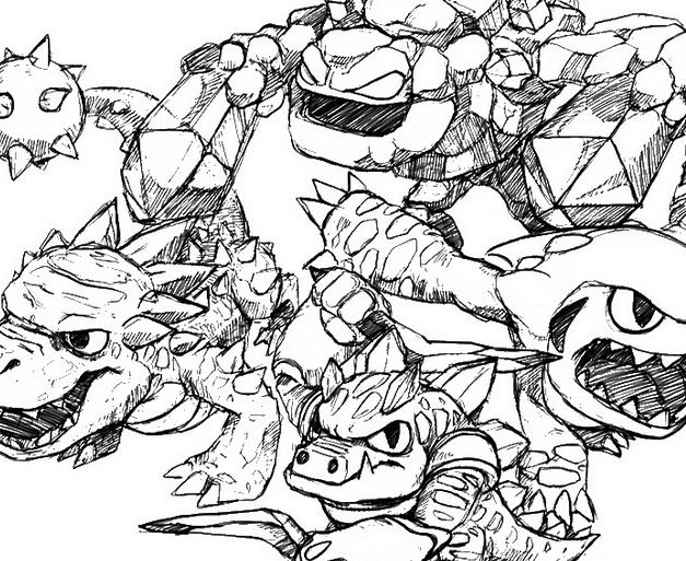 Skylanders Earth Coloring Pages