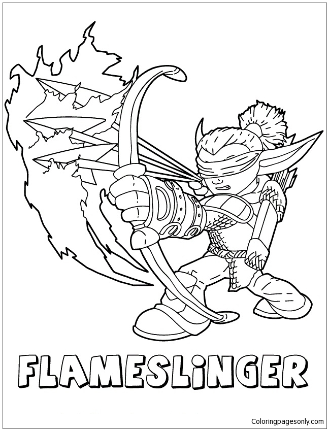 Skylanders Giants Fire Flameslinger from Skylanders
