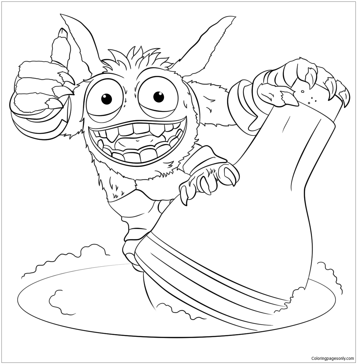 Skylanders Giants Pop Fizz Coloring Pages - Cartoons Coloring Pages