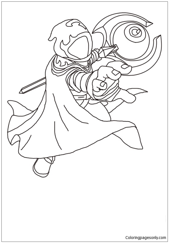 Skylanders Good Dot To Coloring Pages