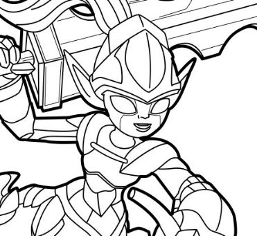 Skylanders Knight Mare Coloring Pages