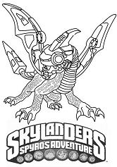 Skylanders Spyros Adventure Drobot Coloring Pages