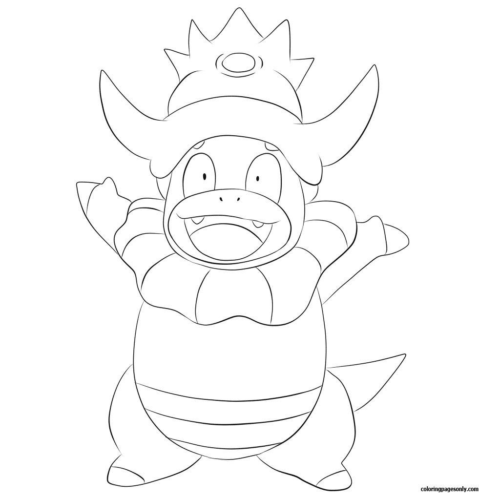Slowking Pokemon Coloring Pages