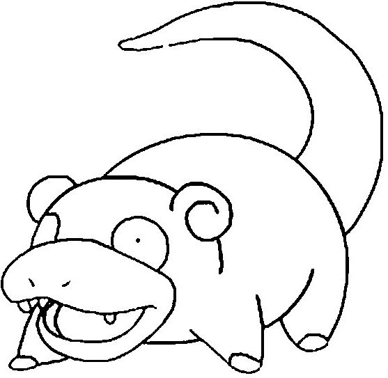 Slowpoke Pokemon Coloring Page Coloring Pages 6750 | The Best Porn Website