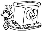 Slugs Recycle Coloring Pages