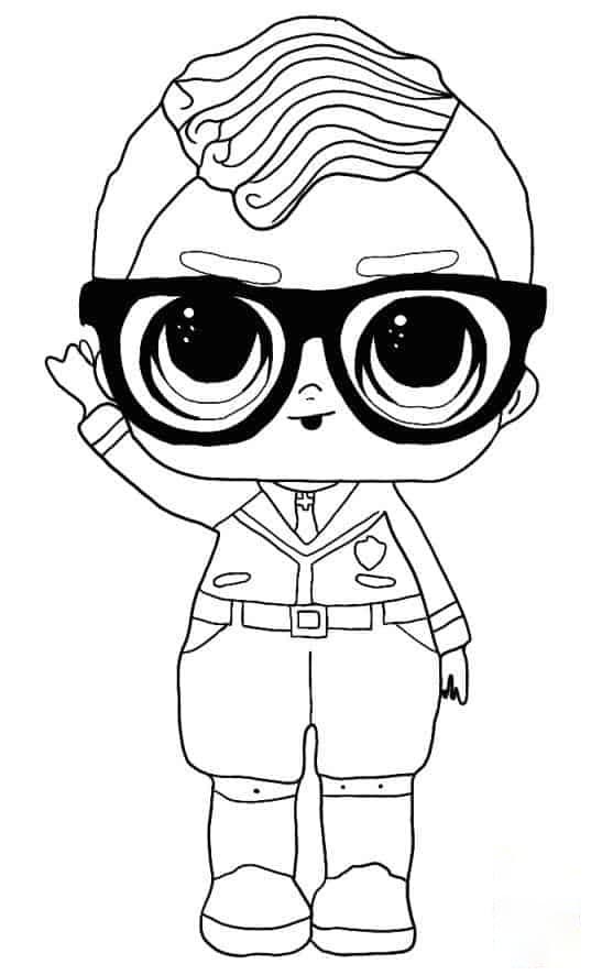 Lol Suprise Doll Smarty Pants Coloring Page