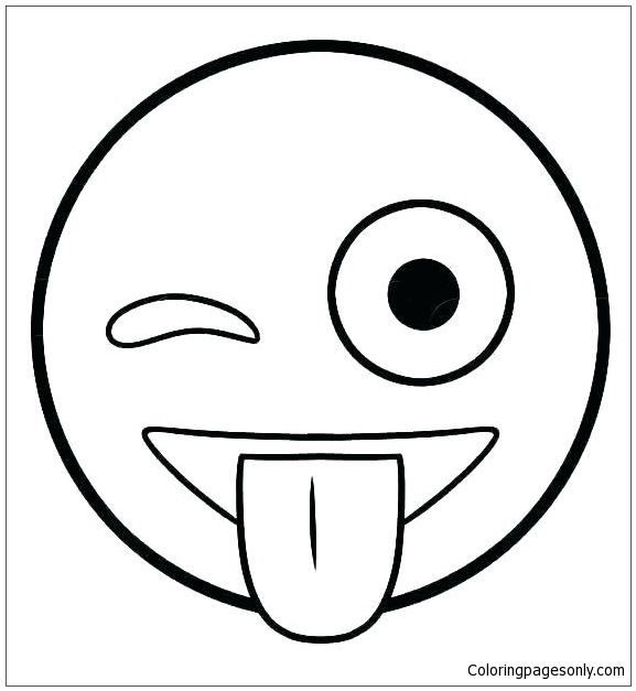 Smiley Face Coloring Pages