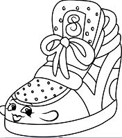 Sneaky Wedge Shopkins Coloring Page