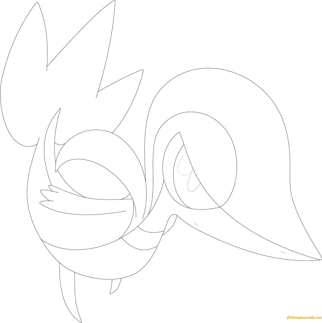 coloring pages pokemon snivy and pikachu