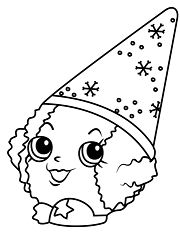 Snow Shopkin Coloring Pages