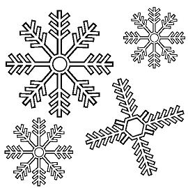 Snowflakes 1 Coloring Pages