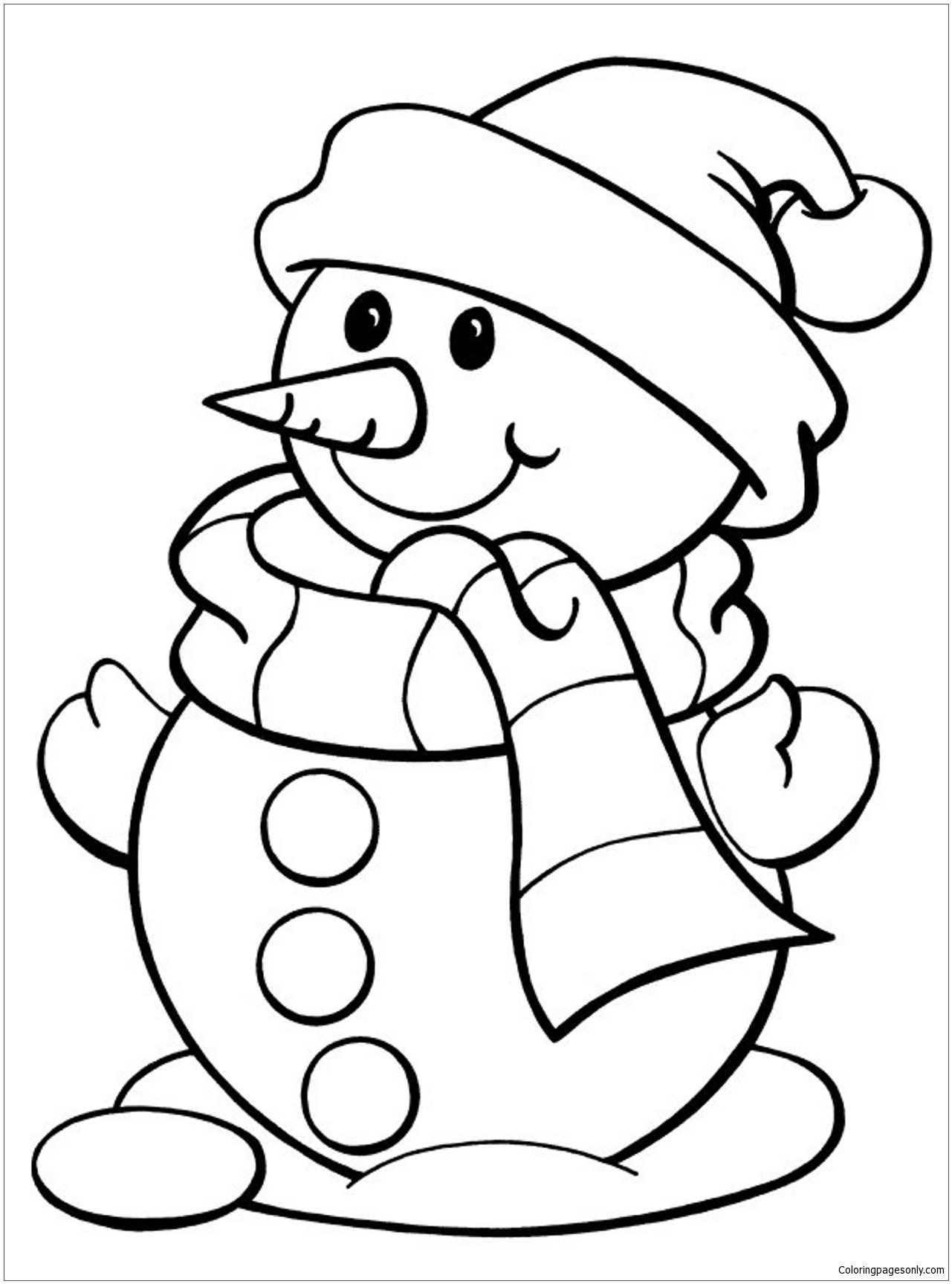 Sneeuwpop uit winter 2024