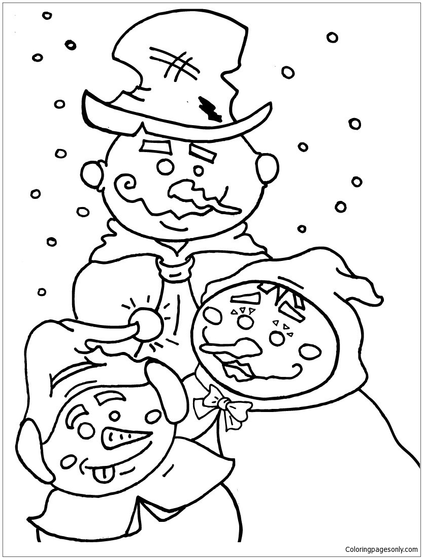 رجال الثلج من عيد الميلاد 2023