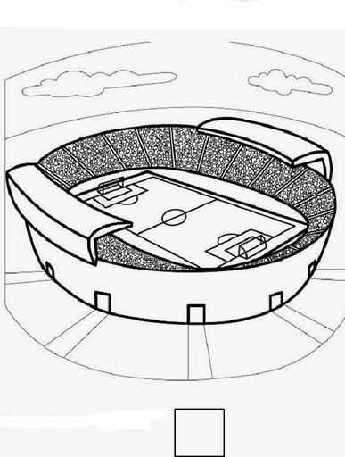 Soccer Stadium 2018 World Cup Coloring Pages
