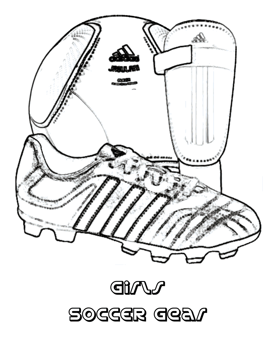 Soccer Tools Coloring Pages