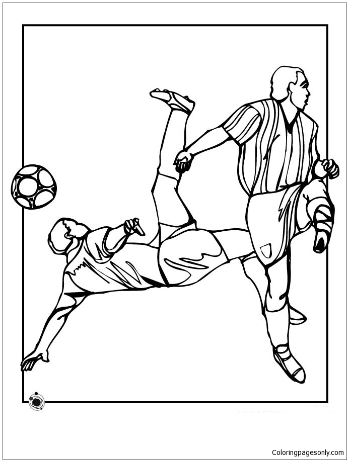 Soccer Coloring Page - Free Printable Coloring Pages