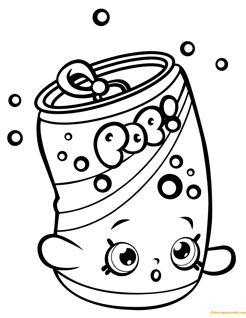 Soda Pops Shopkin Season 1 Coloring Pages - Shopkins Coloring Pages