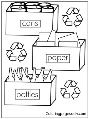 Sortieren und Recycling von Müll aus Recycling