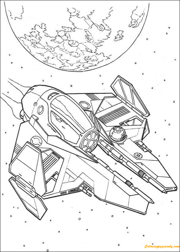 Космический корабль Энакина из персонажей «Звездных войн»