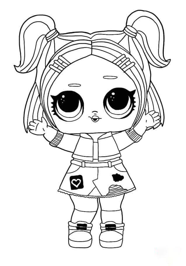 Lol Suprise Doll Sparkle Babe Coloring Page
