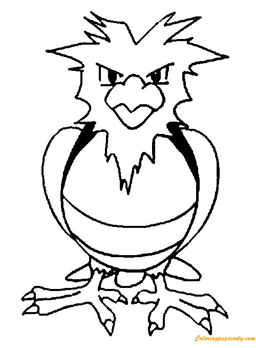 spidops coloring page pokemon