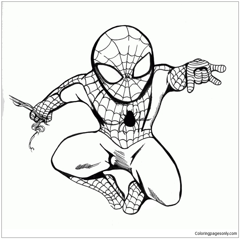 Spiderman Chibi BW de Chibi