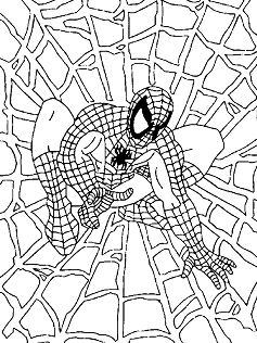 Spiderman 1 Coloring Page