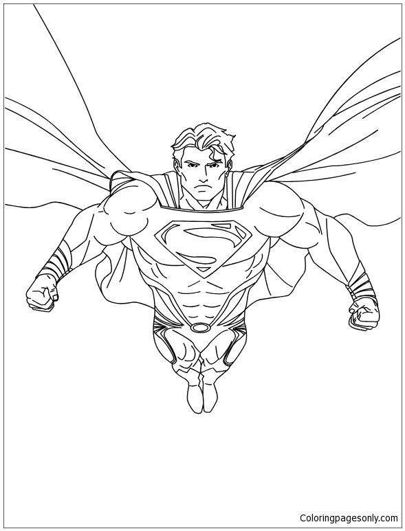 Superman 1 Coloring Pages