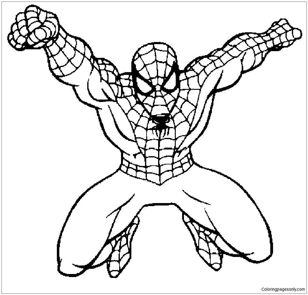 Spiderman 30 Coloring Page