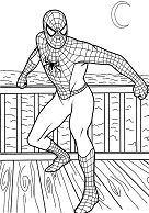 Spiderman 4 Kleurplaat
