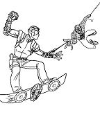 Spiderman Green Goblin Coloring Page