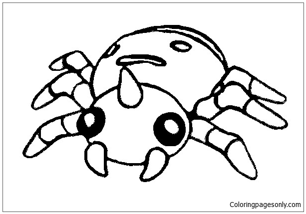 Spinarak Pokemon Coloring Pages