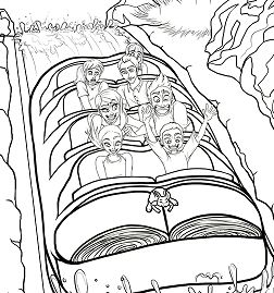 Splash Mountain Coloring Pages
