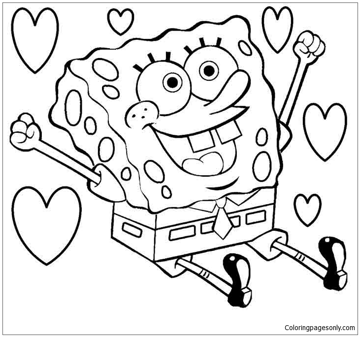 Spongebob Birthday Coloring Pages Happy Birthday Coloring Pages Coloring Pages For Kids And Adults