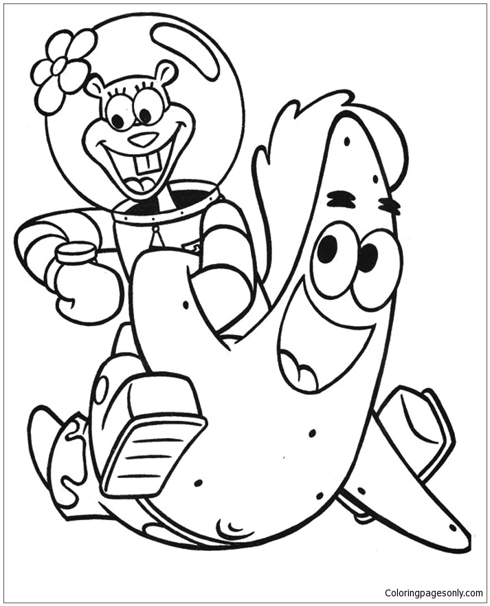 Download Spongebob Characters Coloring Page - Free Coloring Pages Online