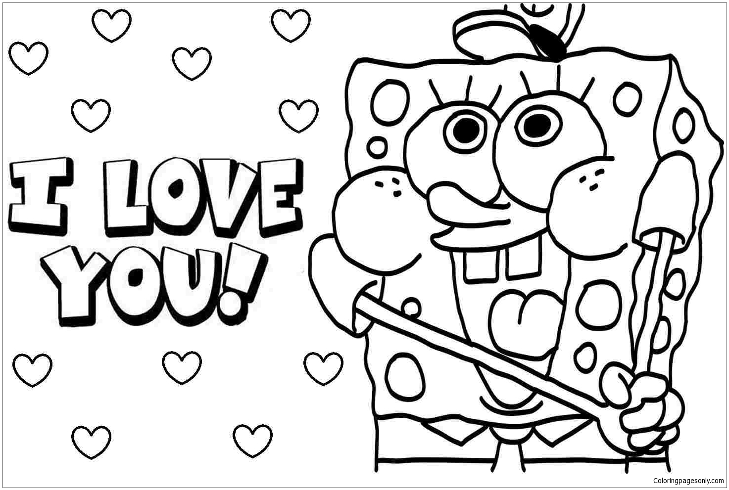 Spongebob For Kids Coloring Pages