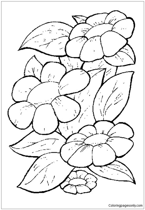 Spring Time is for Flowers Coloring Pages - Nature & Seasons Coloring