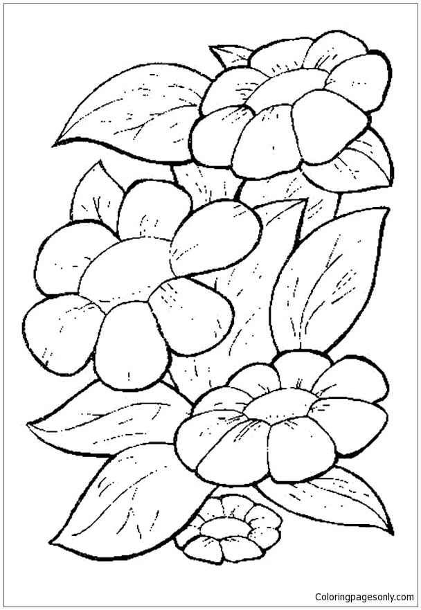 Spring Time Is For Flowers Coloring Pages Nature Seasons Coloring Pages Free Printable Coloring Pages Online