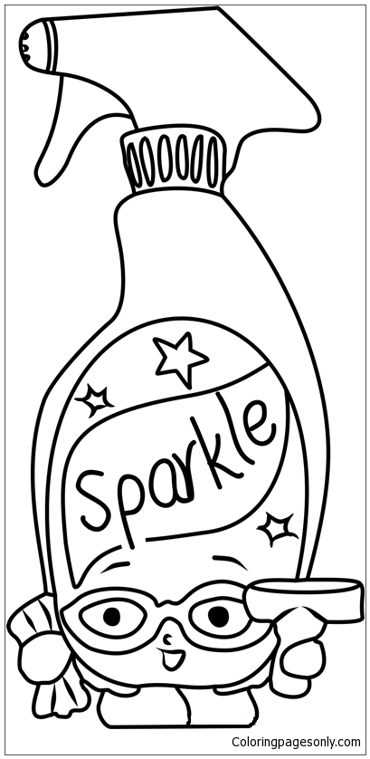 Squeaky Clean Shopkins Coloring Pages