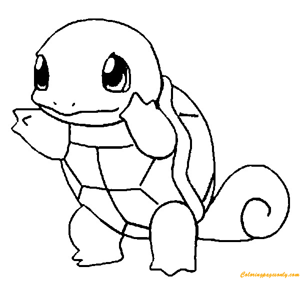 Squirtle Coloring Page