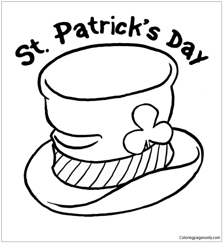 St Patricks Day Shamrock Coloring Pages - Happy St. Patricks Day