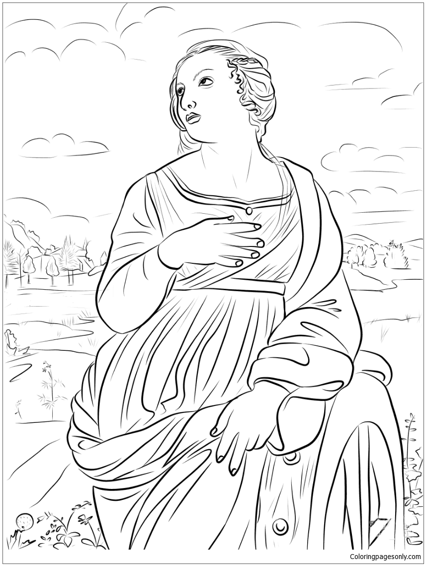 St. Catherine Of Alexandria Coloring Pages