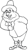 St. Patrick’s Day man is bowing Coloring Pages