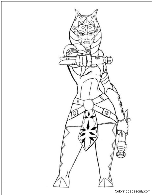 Звездные девушки-боевики Асоки из персонажей «Звездных войн»