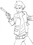 Star Wars Han Solo Coloring Page