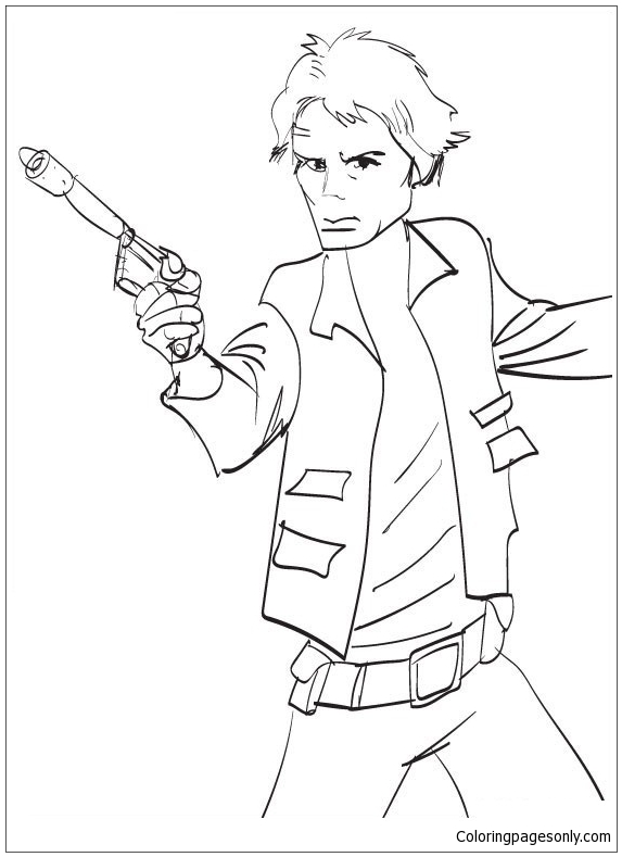Star Wars Han Solo Coloring Pages - Cartoons Coloring Pages - Coloring